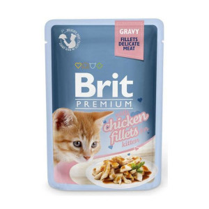 BRIT Pouch adult kurczak kocię saszetka 85g