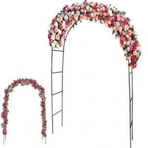 Pergola Ogrodowa Metalowa Łuk na Kwiaty Róże 240cm
