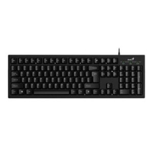 Klawiatura przewodowa Genius KB-100 Offcie black, Full size