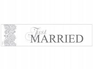 TABLICA NA REJESTRACJE Weselne Just Married