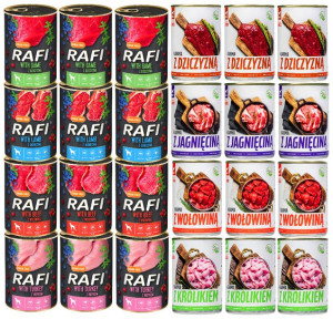 RAFI x TUF TUF - Zestaw puszek 24x400G