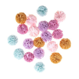 Pompony tiulowe pastelowe 2cm 20szt CEOZ-193 Dalprint