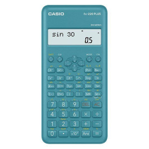 Casio Kalkulator FX 220 PLUS 2E CASIO, niebieska, szkolny