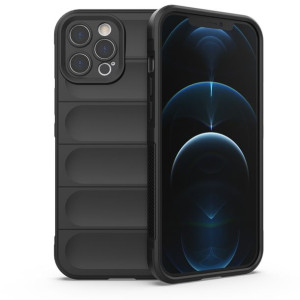 Etui Do Iphone 12 Pro Max Elastyczny Pancerny Pokrowiec Czarny