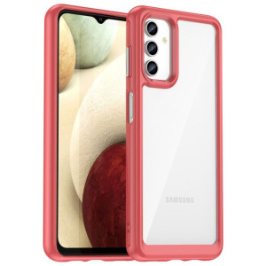Etui Do Samsung Galaxy A13 5g Pokrowiec Z Elastyczną Ramką Czerwone