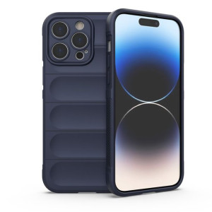 Etui Do Iphone 14 Pro Max Elastyczny Pancerny Pokrowiec Ciemnoniebieski