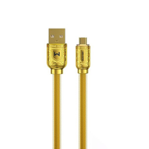 Kabel Szybkiego Ładowania / Transmisji Danych Usb - Microusb 6a 1m Złoty