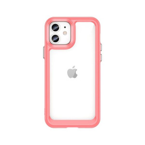 Outer Space Case Etui Do Iphone 12 Sztywny Pokrowiec Z Żelową Ramką
