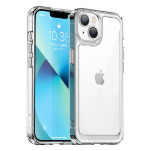 Etui Iphone 14 Sztywny Pokrowiec Z Żelową Ramką Przezroczysty
