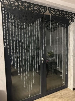 panel ażurowy kryształy ażur do okna 150x200