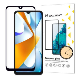 Szkło Hartowane Xiaomi Poco C40 9h Na Cały Ekran Z Czarną Ramką