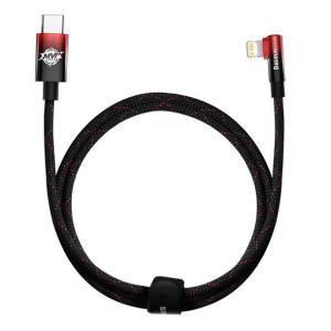 Kabel Usb-C Do Lightning Baseus Mvp 20W 1M (Czarno-Czerwony))