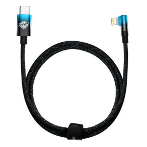 Kabel Usb-C Do Lightning Baseus Mvp 20W 1M (Czarno-Niebieski)
