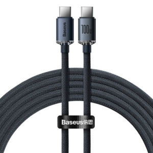 Kabel Usb-C Do Usb-C Baseus Crystal Shine, 100W, 2M (Czarny)