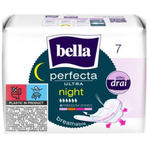 Bella Perfecta Podpaski Night Extra Soft 6x 7 szt