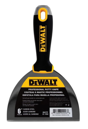 Szpachelka Stal Węglowa Uchwyt Soft Grip 6" Dewalt