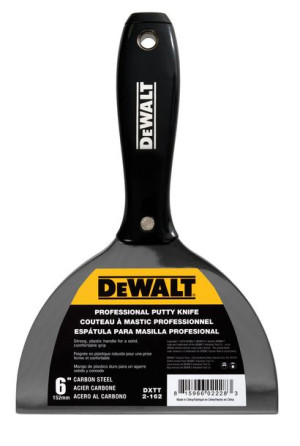 Szpachelka Stal Węglowa Czarny Uchwyt Nylon 6" Dewalt
