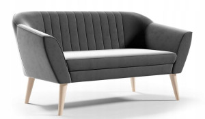 Sofa dwuosobowa w stylu skandynawskim nowoczesna