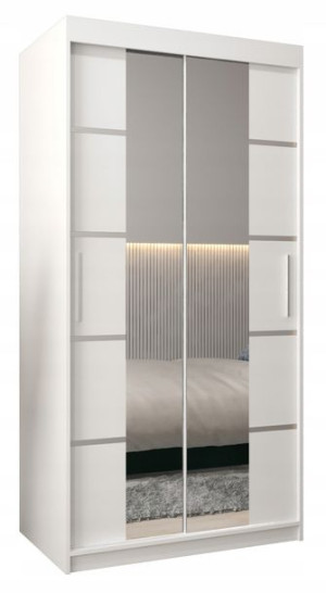 Szafa do przedpokoju 100 cm z lustrem szuflady