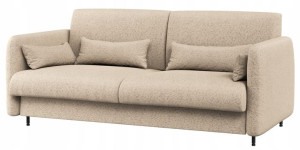 Sofa do półkotapczanu 140x200 BC-18 boucle beżowy