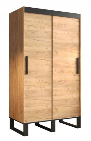 Szafa do przedpokoju 120 cm loftowa metalowe nóżki