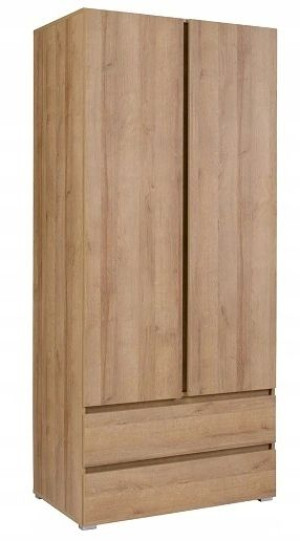 Szafa dwudrzwiowa uchylna szuflady riviera 92 cm