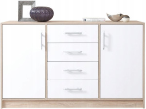 Komoda szafka do sypialni duża 140 cm z szufladami