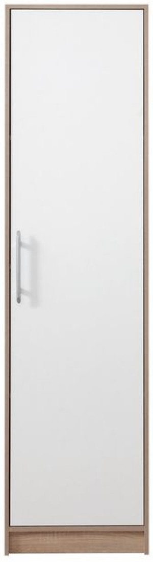 Szafa uchylna jednodrzwiowa z półkami słupek 50cm