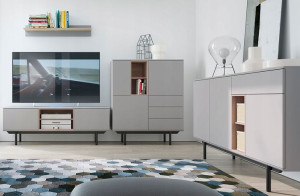 Zestaw mebli do salonu industrial loft RTV komoda
