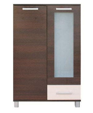 Komoda wysoka witryna do salonu 80 cm Kolory