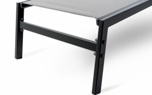 Zestaw 2x Fotel Krzesło Leżak Ogrodowy Basenowy Aluminiowy Do Domu Ogrodu