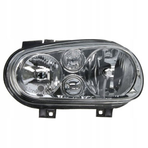 Reflektor L VW GOLF IV H1/H7, elektryczny, chrom