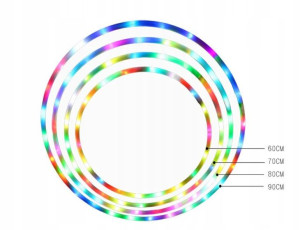 Świecące Hula Hop LED, 60 cm
