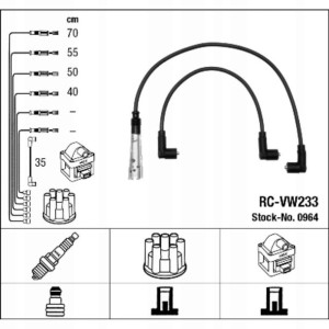 Zestaw przewodów zapłonowych VW POLO 1.0 10.94-10.