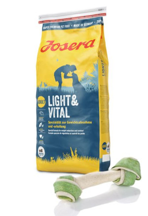 JOSERA Light & Vital 15kg + MACED Kość Wiązana Biała Chlorofil 16cm