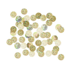 Konfetti Holograficzne Złote (2,5cm) 50g