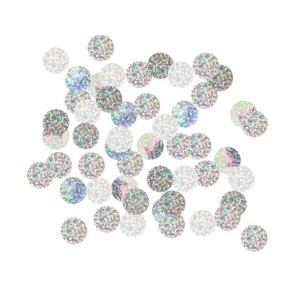Konfetti Holograficzne Srebrne (2,5cm) 50g