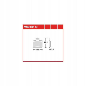 Klocki hamulcowe MCB831SI LUCAS sinter-SI