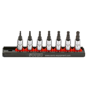 Zestaw nasadek trzpieniowych 7szt 1/4'' E-TORX Son
