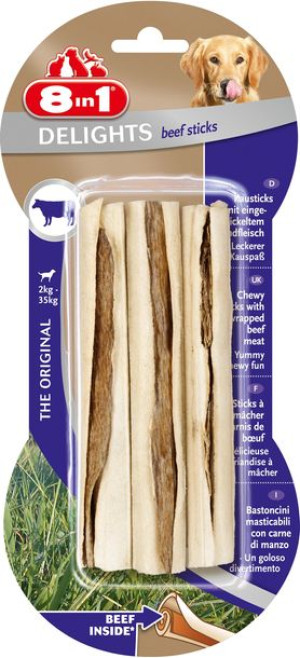 8in1 Delights Beef Bone Sticks przysmak psów 3szt