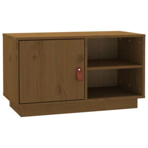 Szafka pod telewizor, miodowy brąz, 70x34x40 cm, drewno sosnowe