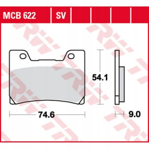 Klocki hamulcowe przód YAMAHA FZR TDM VMX-12 600/8