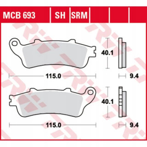 Klocki hamulcowe przód/tył APRILIA ETV RS RSV SL T