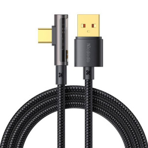 Kabel Kątowy Prism Usb Do Usb-C Mcdodo Ca-3380, 6A, 1.2M (Czarny)