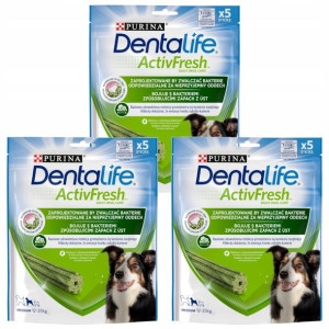 Purina Dentalife Active Fresh Medium 3x115g