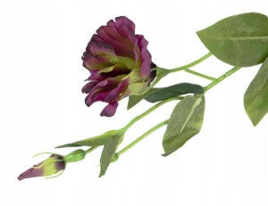 Eustoma gałązka Violet/Green Sztuczne Kwiaty