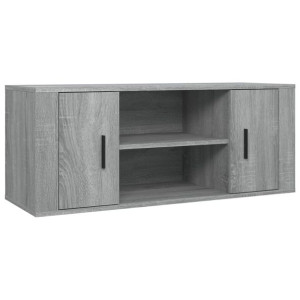Szafka pod telewizor, szary dąb sonoma, 100x35x40 cm