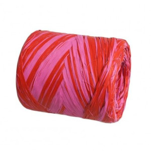 RAFIA syntetyczna 10m SUPER 36.pink/red