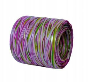 RAFIA syntetyczna 10m SUPER 39.pink/yellow/green