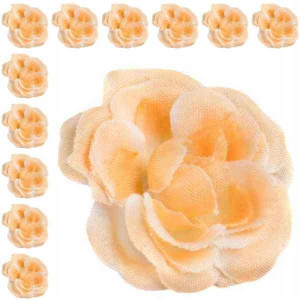 Róża główka mini 12 szt 4 cm Peach